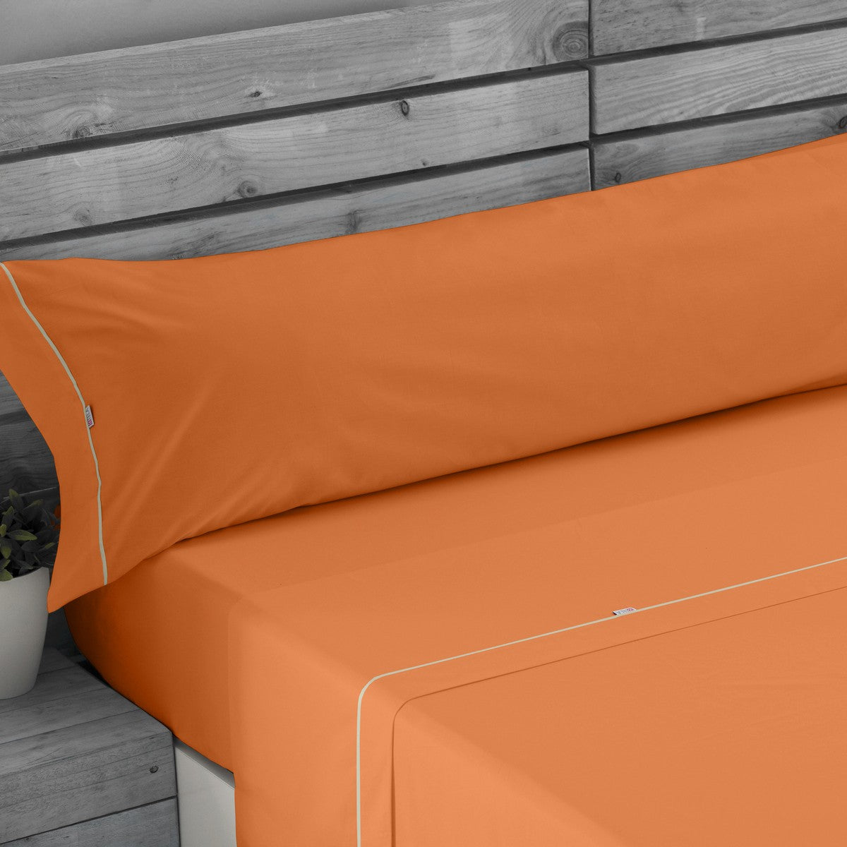 Juego sábanas algodón mango escena de cama