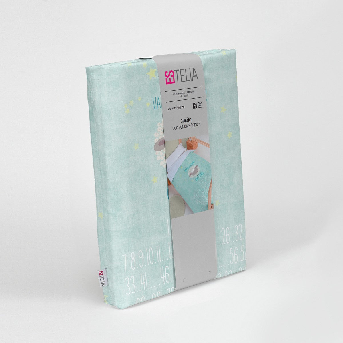 Funda nórdica algodón Sueño presentación en bolsa de tela