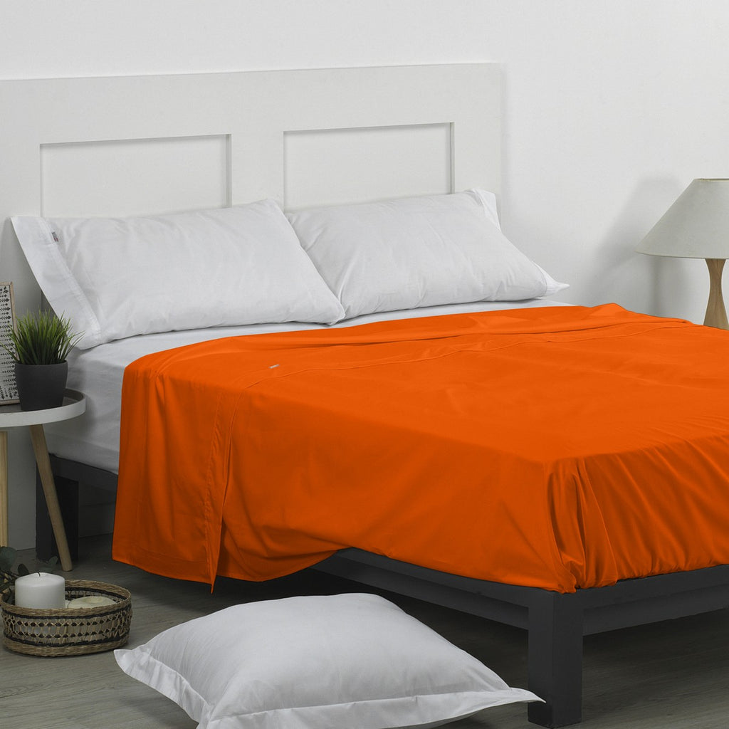Sábana encimera 50/50 caqui escena de cama