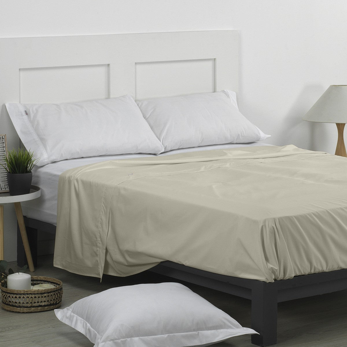 Sábana encimera 50/50 piedra escena de cama