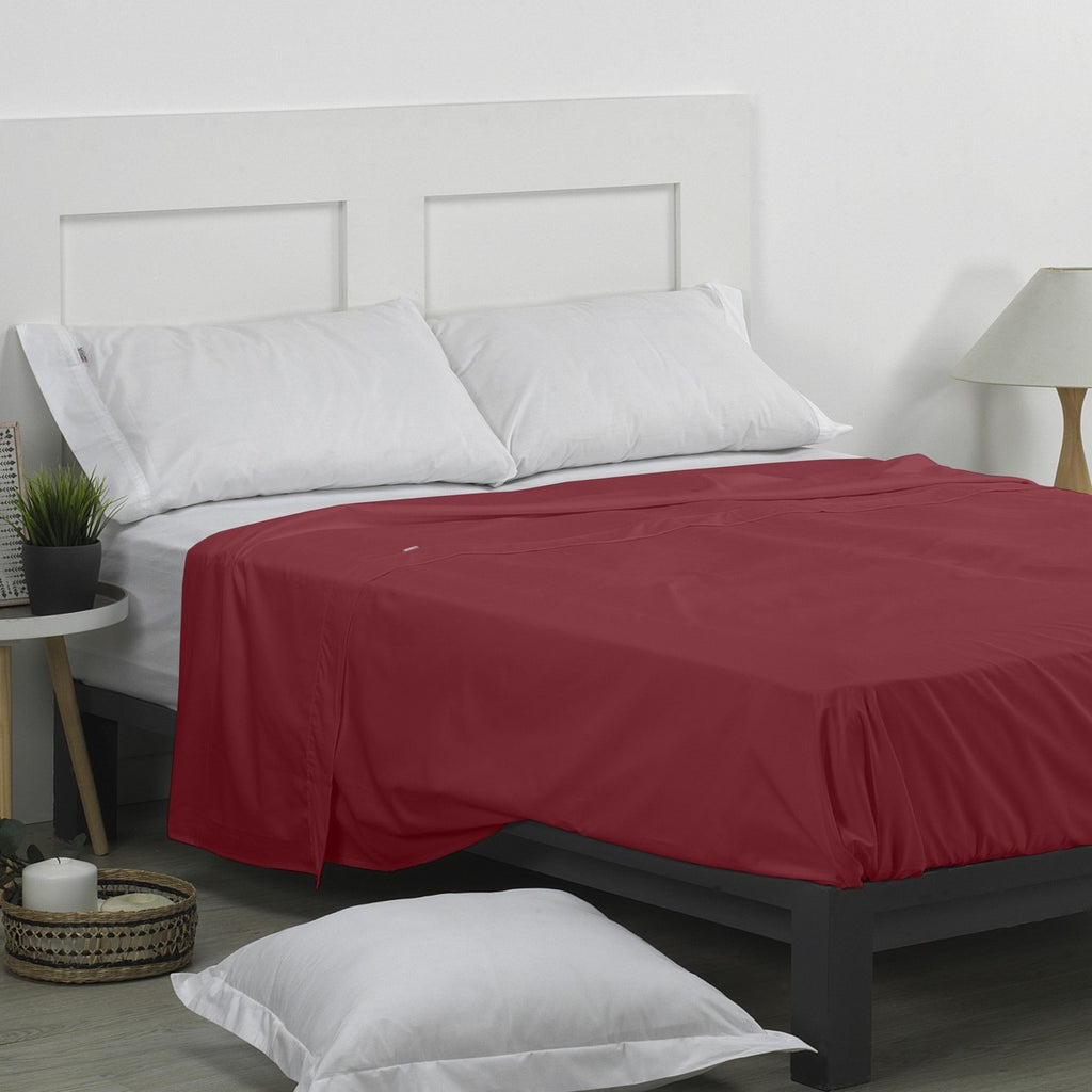Sábana encimera 50/50 vino escena de cama