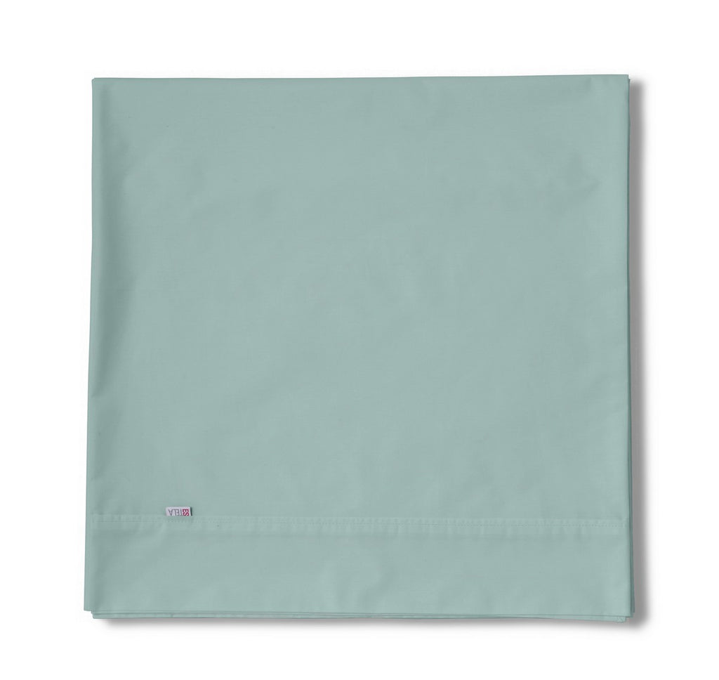 Sábana encimera algodón aqua producto plegado