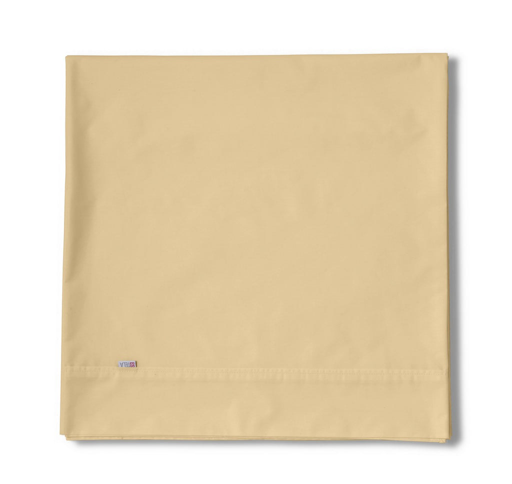 Sábana encimera algodón beige producto plegado