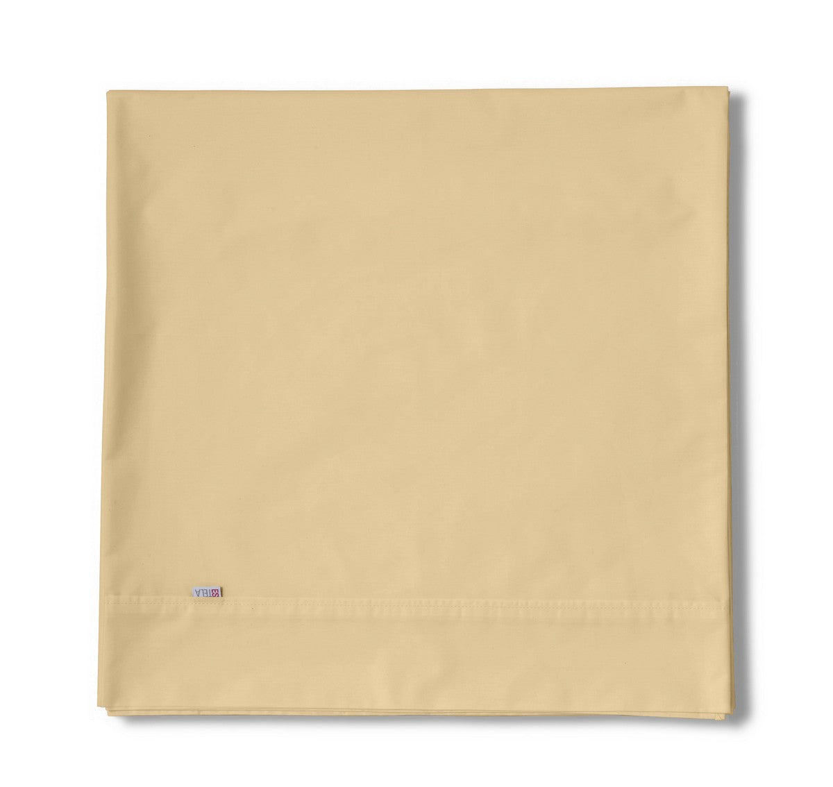 Sábana encimera algodón beige producto plegado