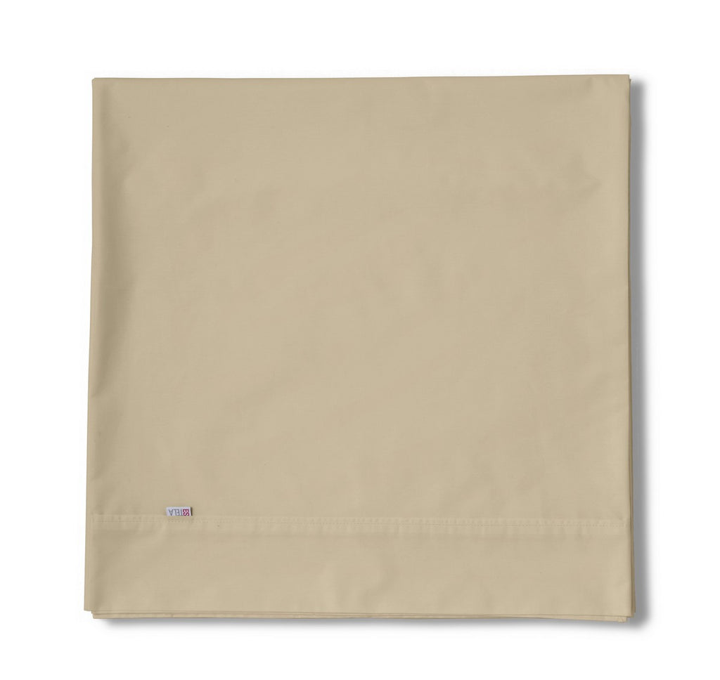 Sábana encimera algodón camel producto plegado