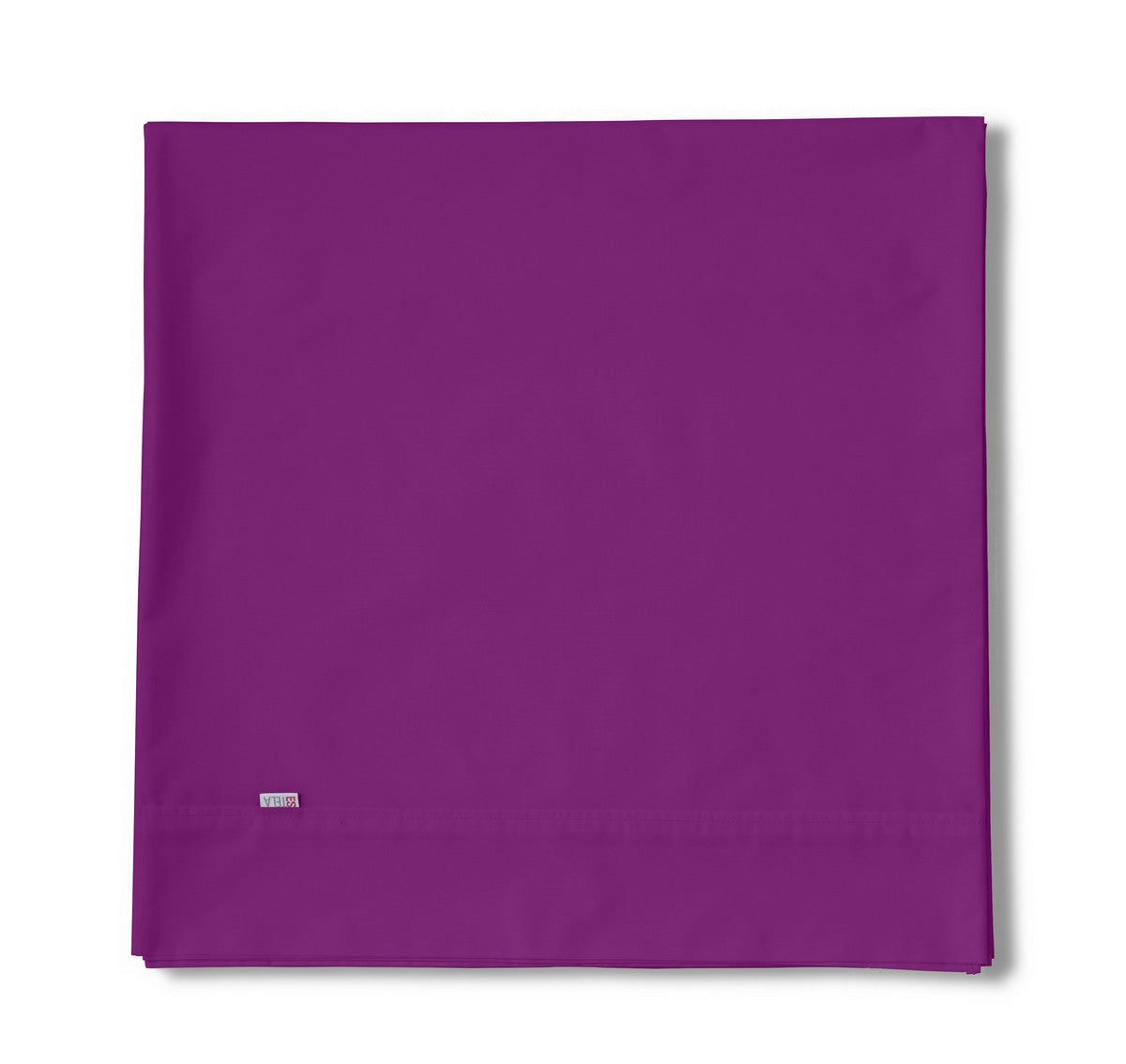 Sábana encimera algodón morado producto plegado