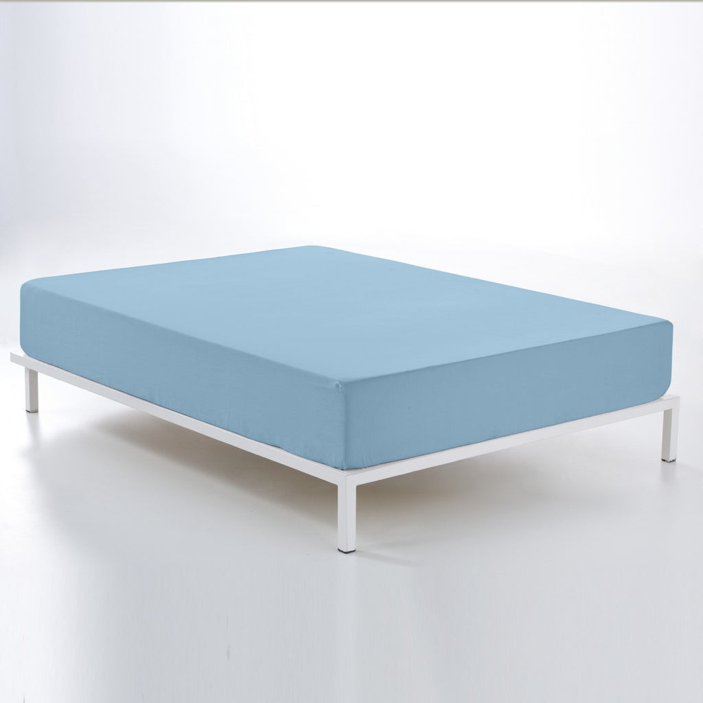 Bajera ajustable algodón azul celeste escena de cama