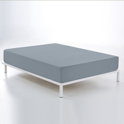 Bajera largo 210 alto 35 cm percal acero escena de cama