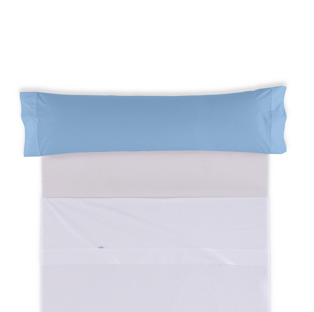 Funda de almohada 50-50 azul claro una pieza