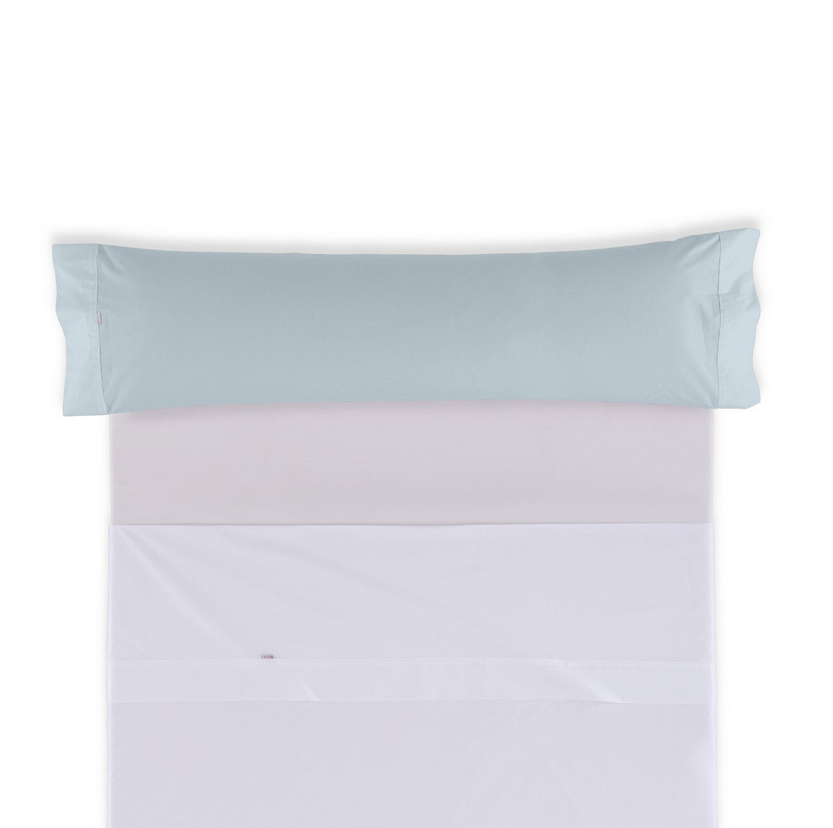 Funda de almohada 50-50 azul celeste una pieza