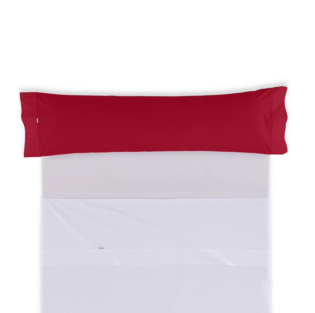 Funda de almohada 50-50 burdeos una pieza