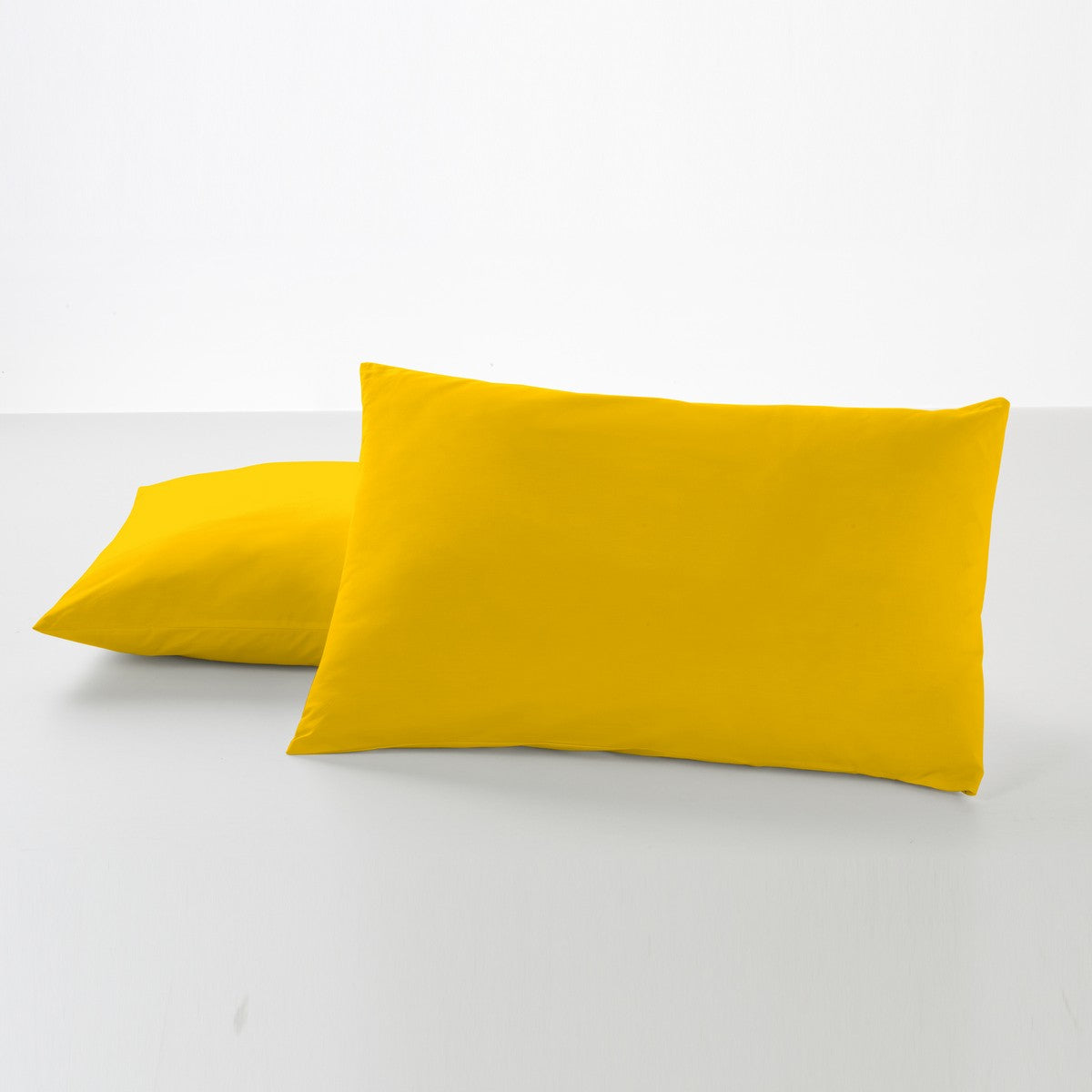 Funda de almohada 50-50 mostaza dos piezas 50x80 cm