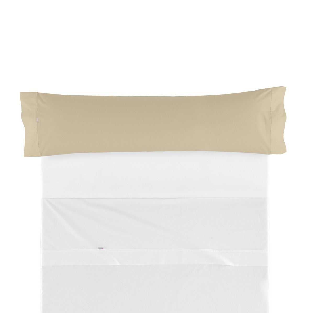 Funda de almohada algodón camel una pieza