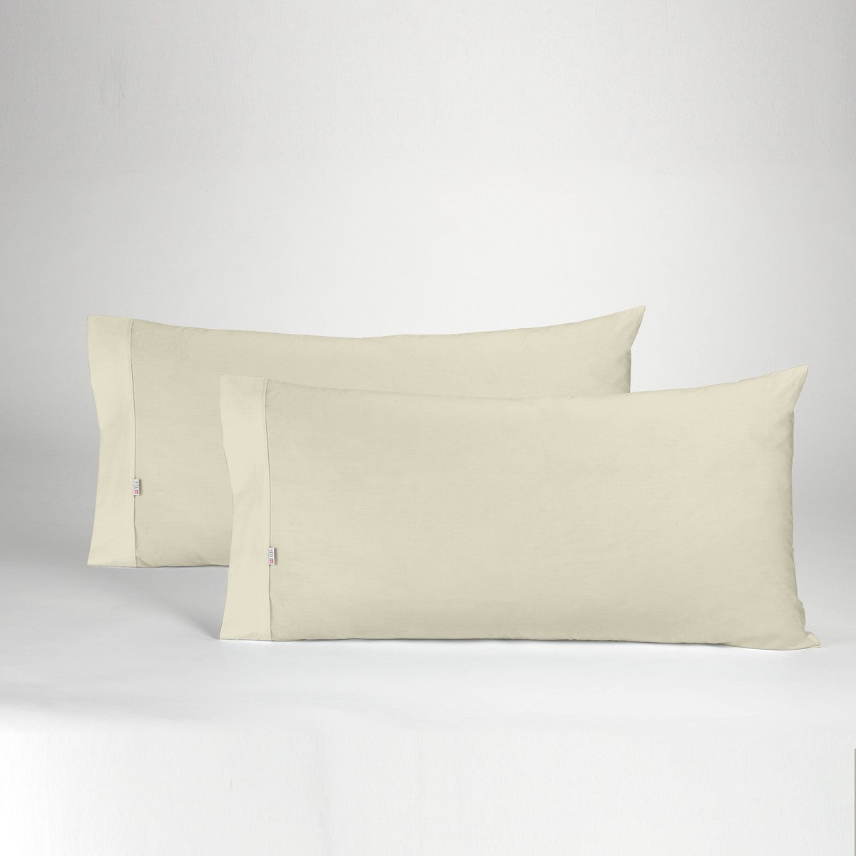 Funda de almohada algodón piedra dos piezas abertura lateral