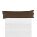 Funda de almohada percal chocolate una pieza