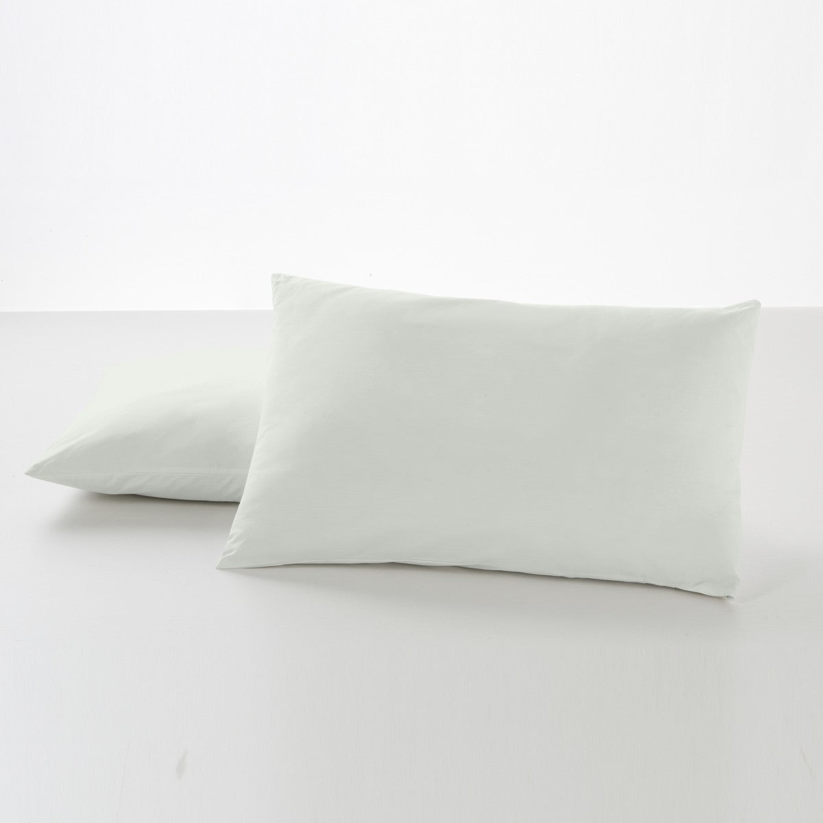 Funda de almohada percal hueso dos piezas 50x80 cm