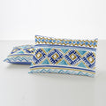 Funda de almohada algodón Vinia azul artículo