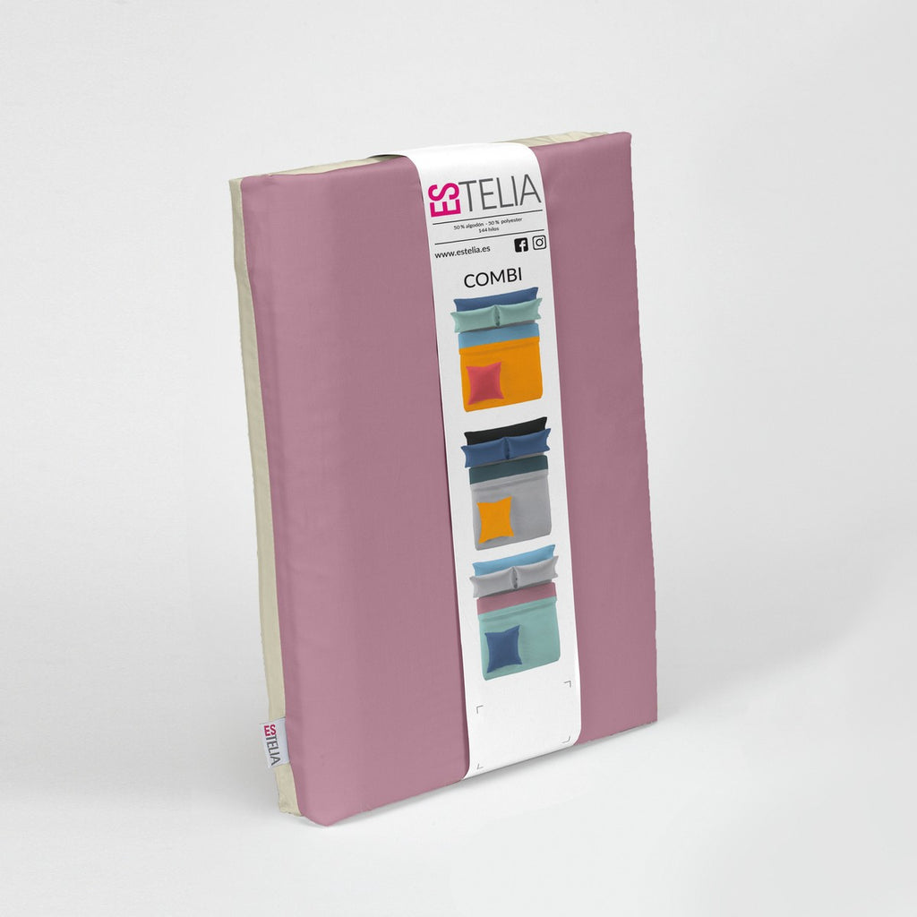 Funda nórdica reversible cuarzo-piedra presentación en bolsa de tela