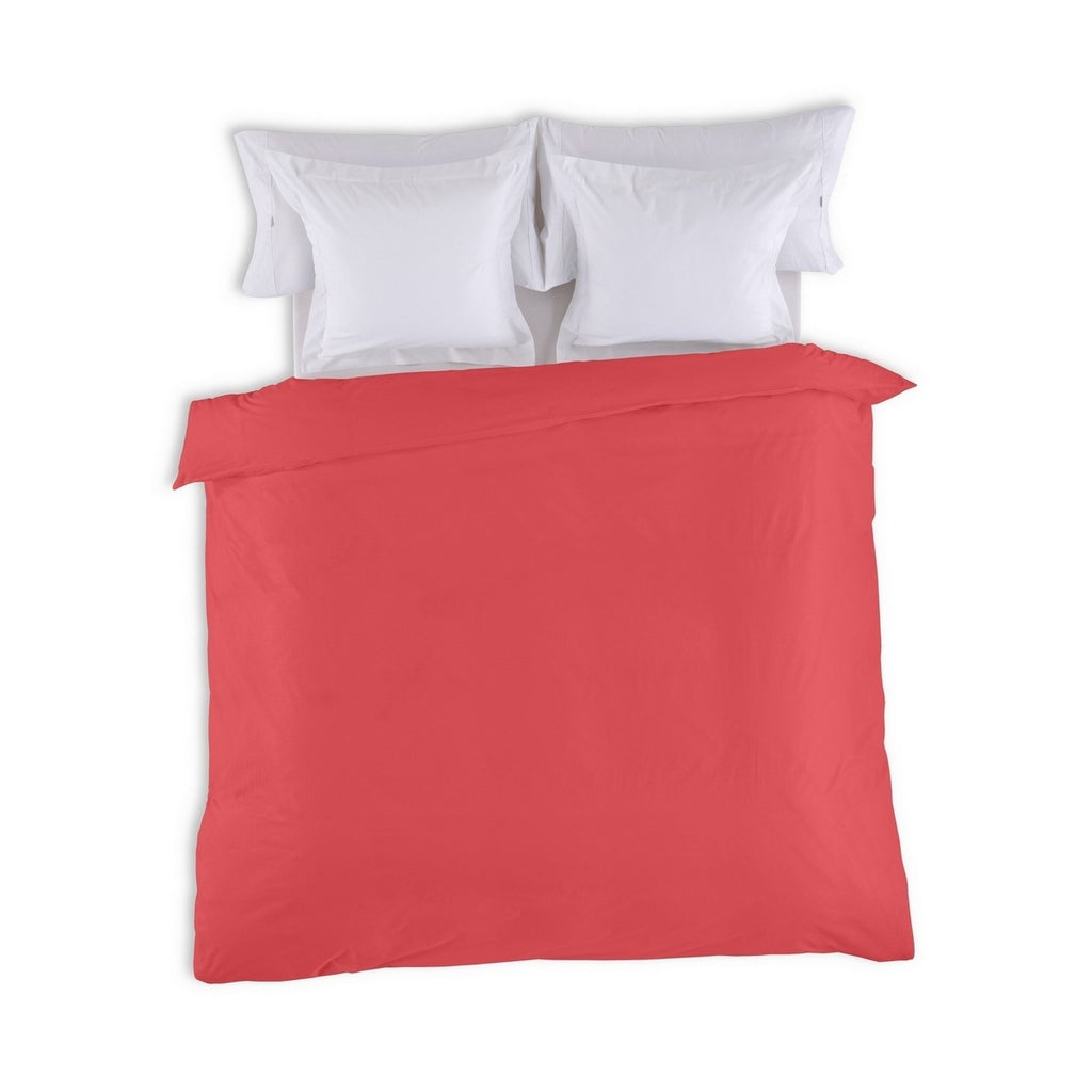 Funda nórdica lisa 50-50 rojo vista cenital