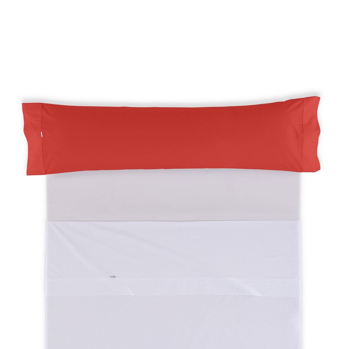 Funda de almohada 50-50 rojo amapola una pieza