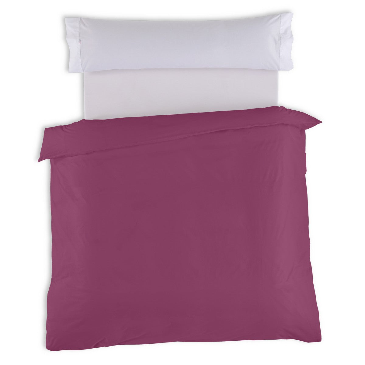 Funda nórdica lisa 50-50 morado vista cenital
