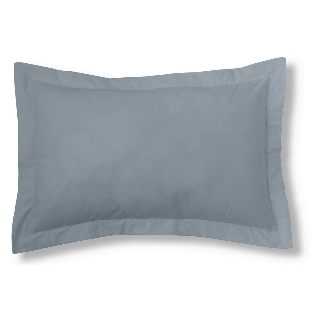 Funda de cojín algodón acero 50x75 cm con pestaña