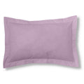 Funda de cojín algodón malva 50x75 cm con pestaña