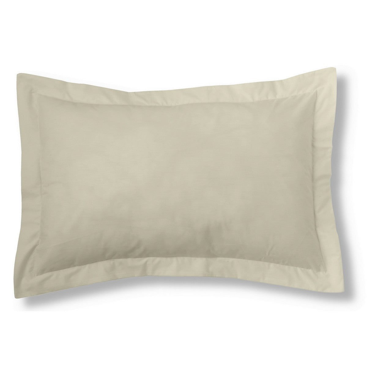 Funda de cojín algodón piedra 50x75 cm con pestaña
