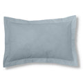Funda de cojín algodón plata 50x75 cm con pestaña