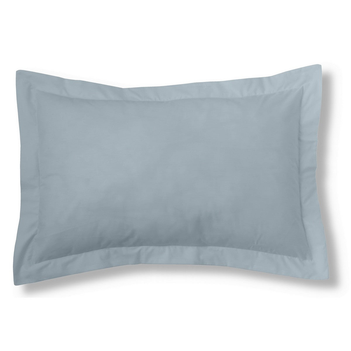 Funda de cojín algodón plata 50x75 cm con pestaña