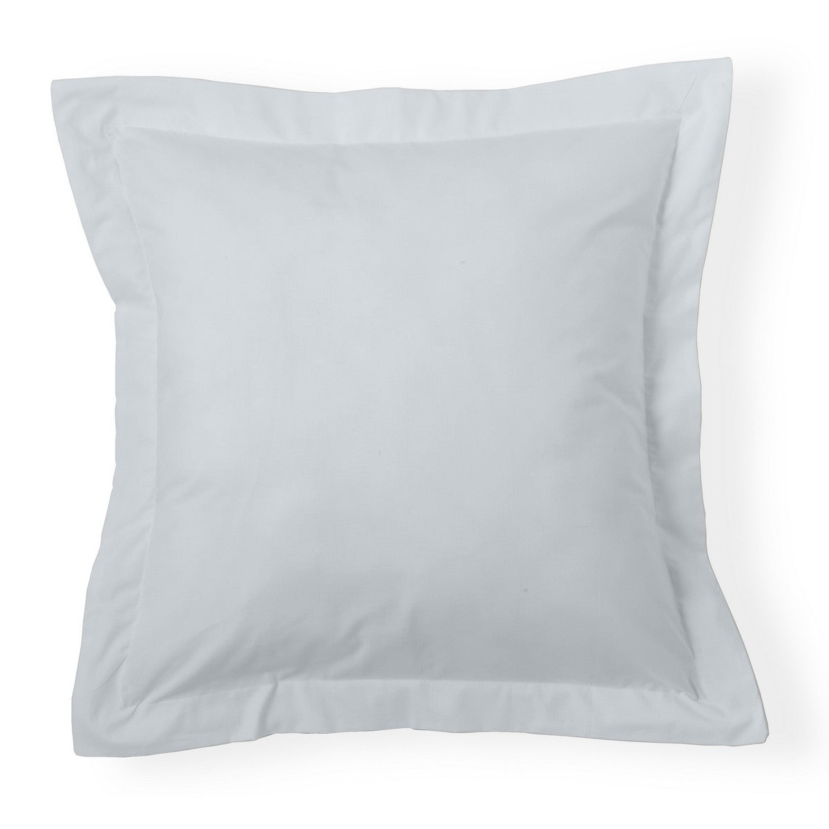 Funda de cojín percal perla 55x55cm con pestaña