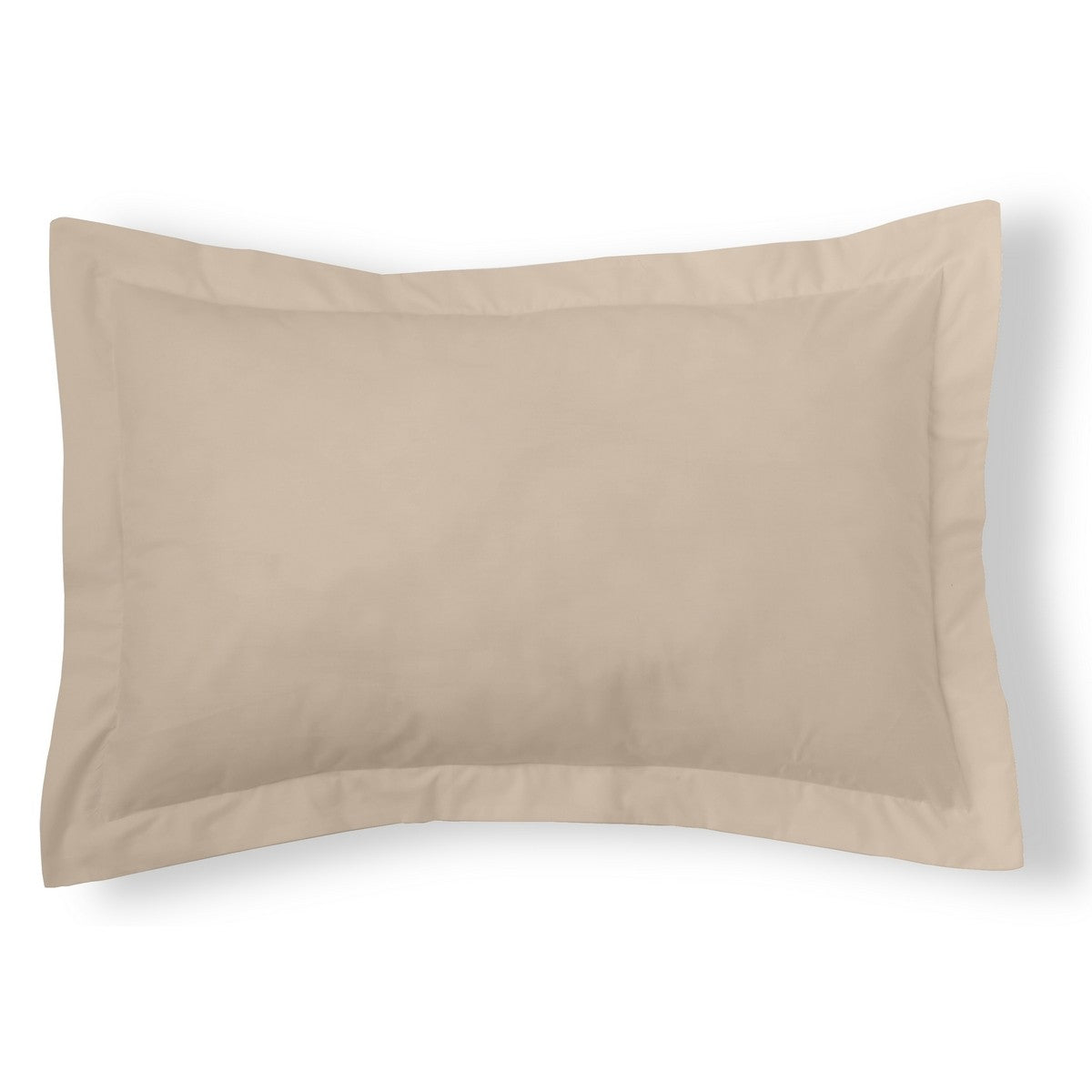 Funda de cojín percal piedra 50x75 cm con pestaña