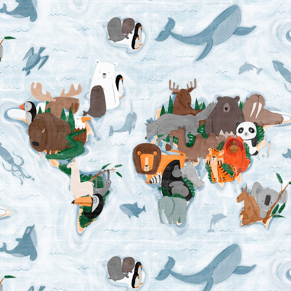 Funda nórdica Animals detalle del dibujo