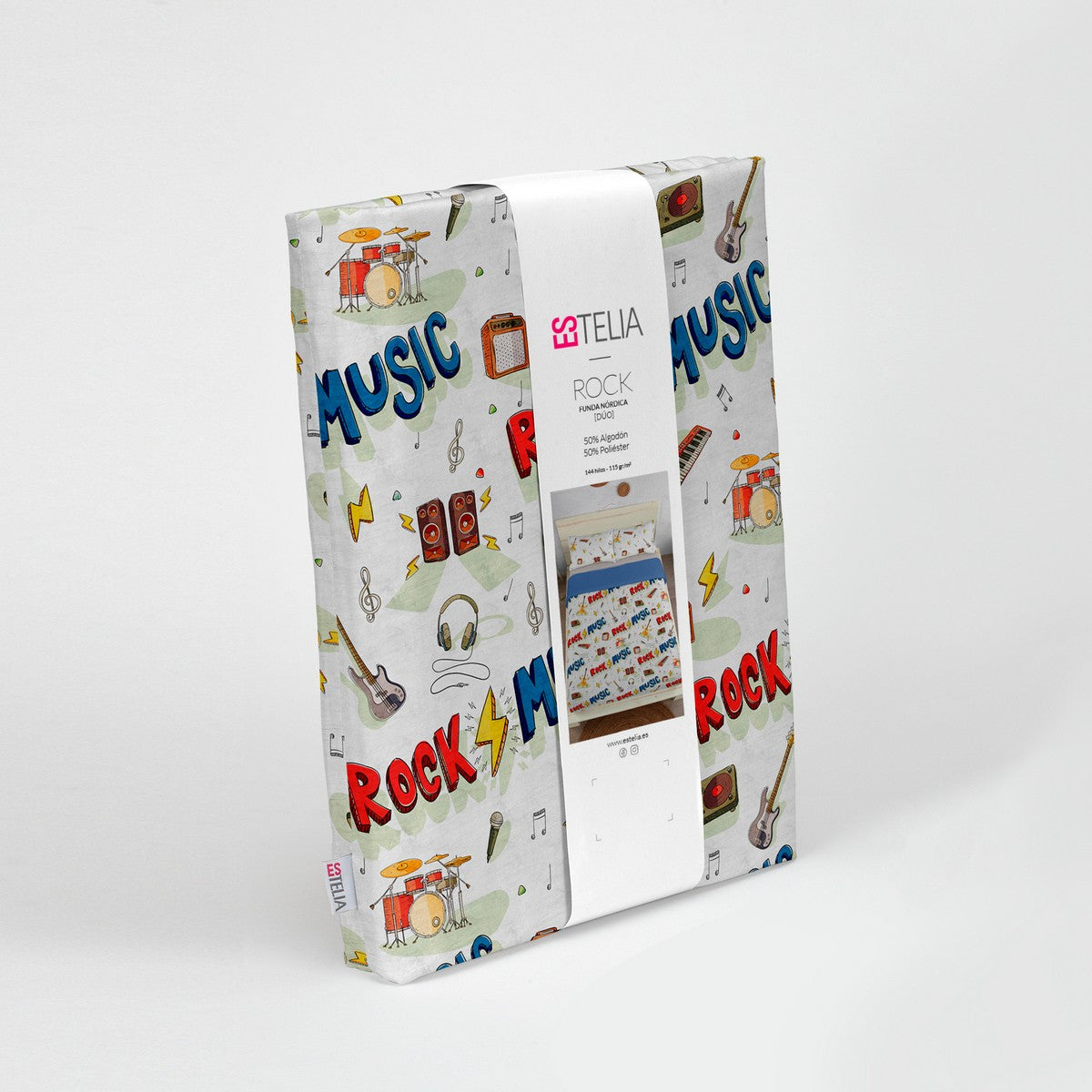 Funda nórdica Rock presentación en bolsa de tela