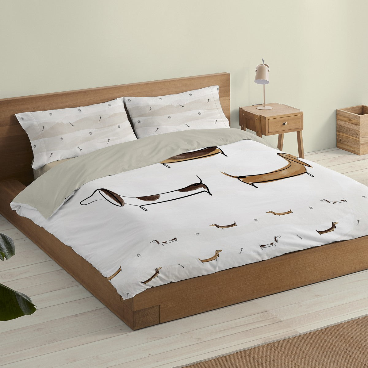 Funda nórdica Teckel escena de cama