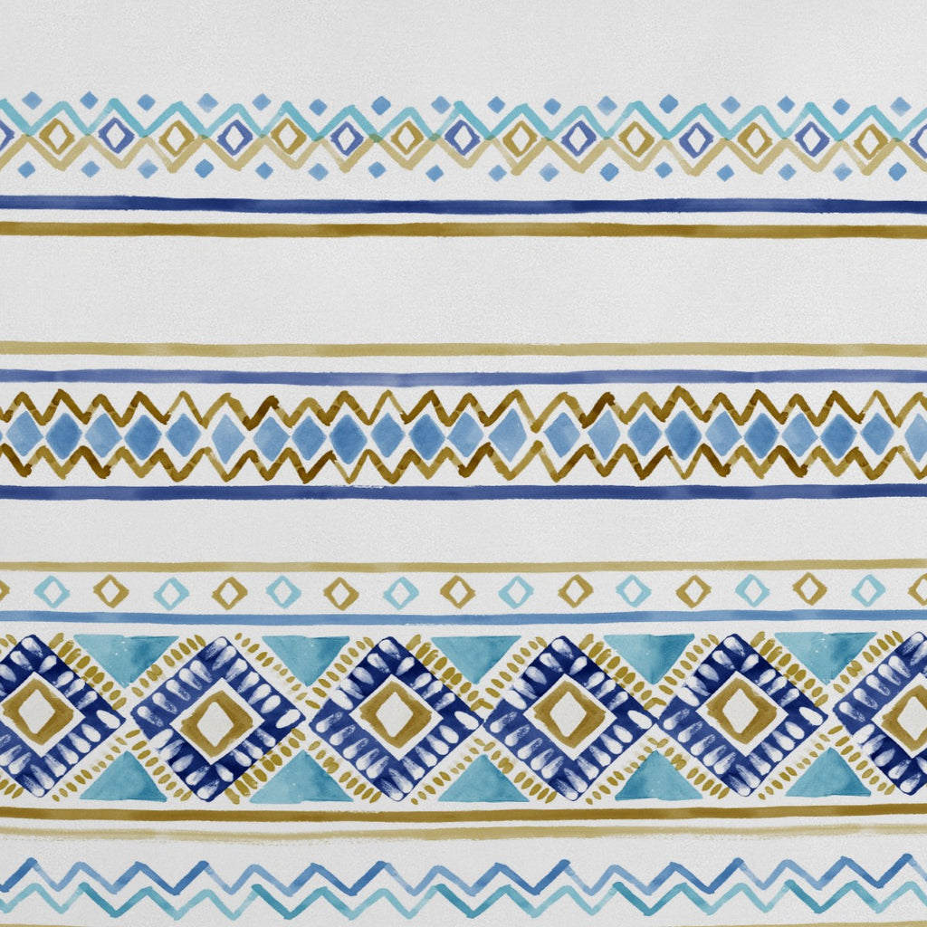 Funda nórdica algodón Vinia azul detalle del diseño