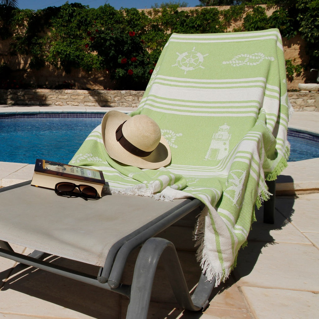 Fouta Maca pistacho, escena