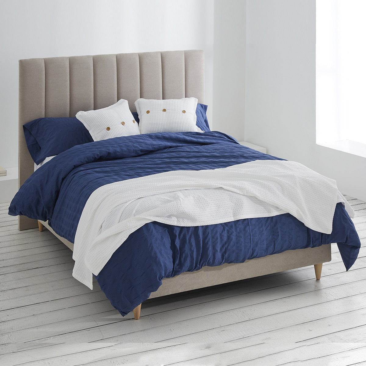 Dúo funda nórdica + almohada aman azulon complementos banus