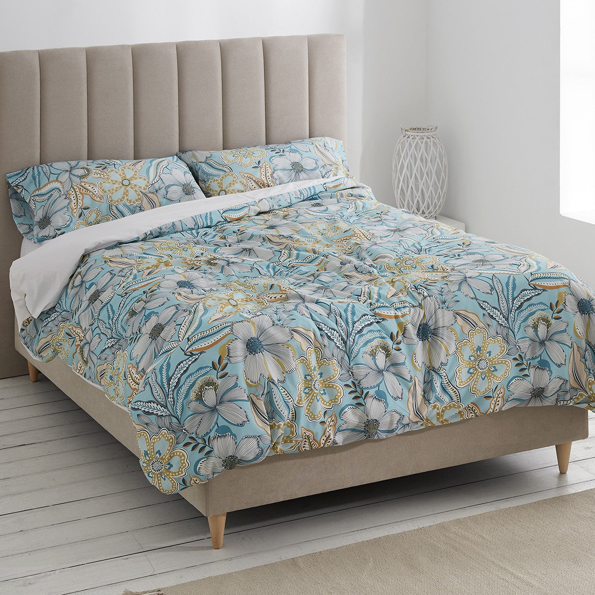 Dúo funda nórdica + almohada vilma escena de cama
