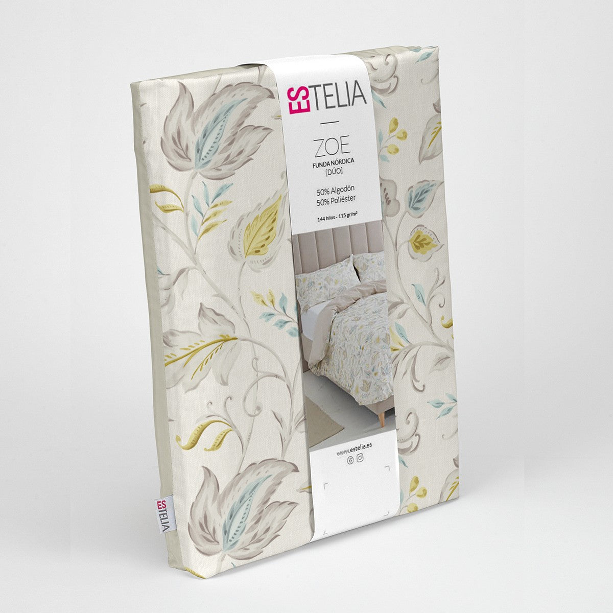 Dúo funda nórdica + almohada zoe presentacion bolsa
