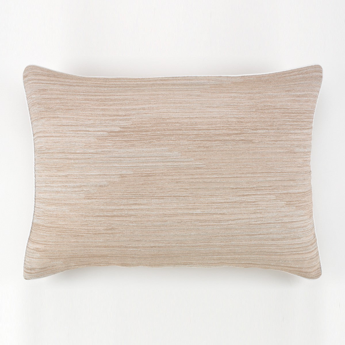Funda de cojín tejida algodón Taver piedra: 50x70cm. Con cremallera invisible