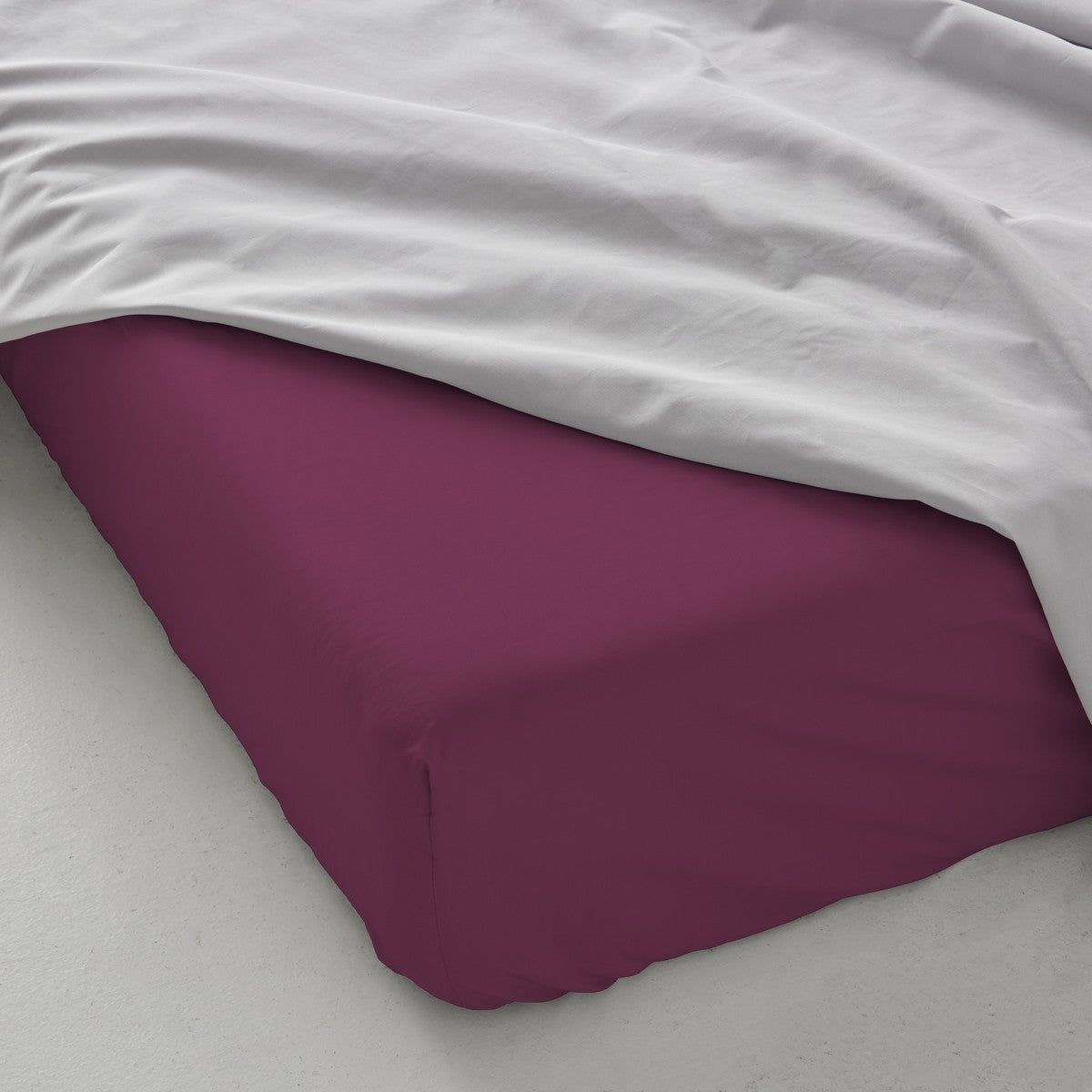 Bajera ajustable algodón poliéster morado detalle con encimera