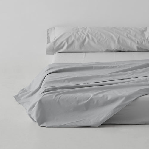 Sábana encimera algodón poliéster perla escena de cama