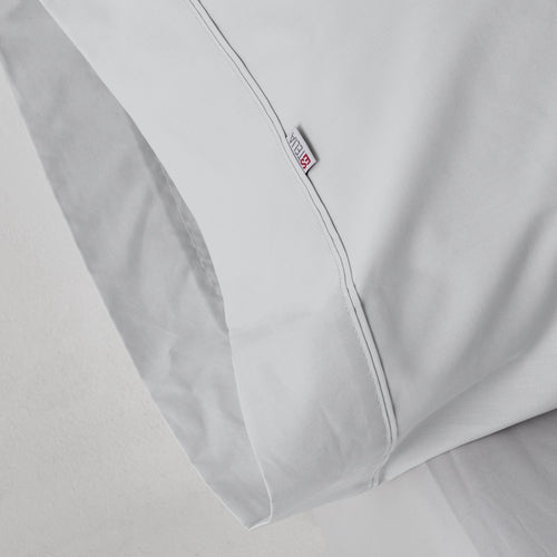 Funda de almohada algodón poliéster perla