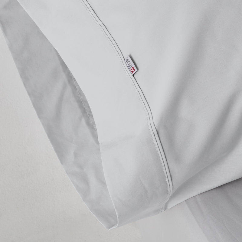 Funda de almohada algodón poliéster perla