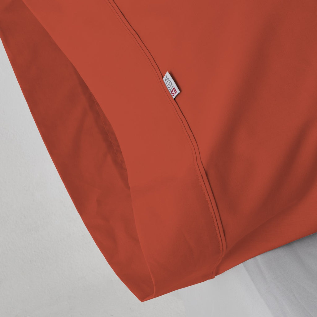 Funda de almohada algodón poliéster tierra