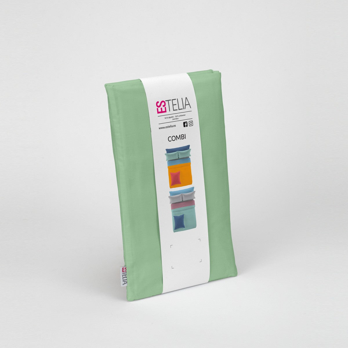 Funda de cojín 50-50 albahaca presentación