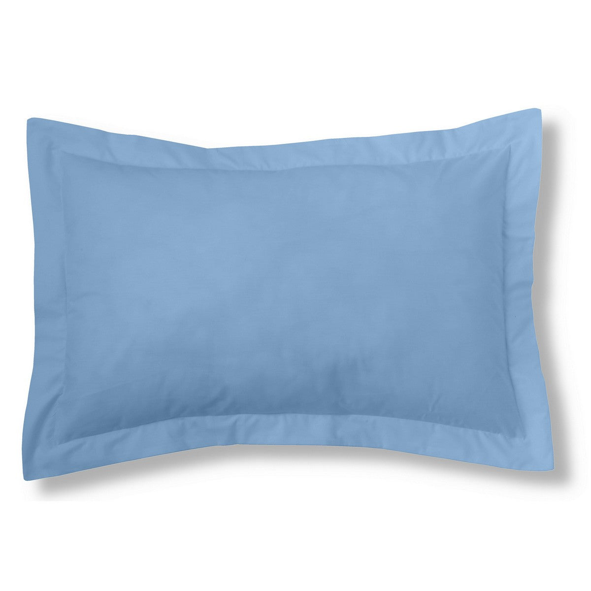 Funda de cojín 50-50 azul claro cojín 50x75 con pestaña