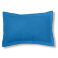 Funda de cojín 50-50 azul cendre cojín 50x75 con pestaña