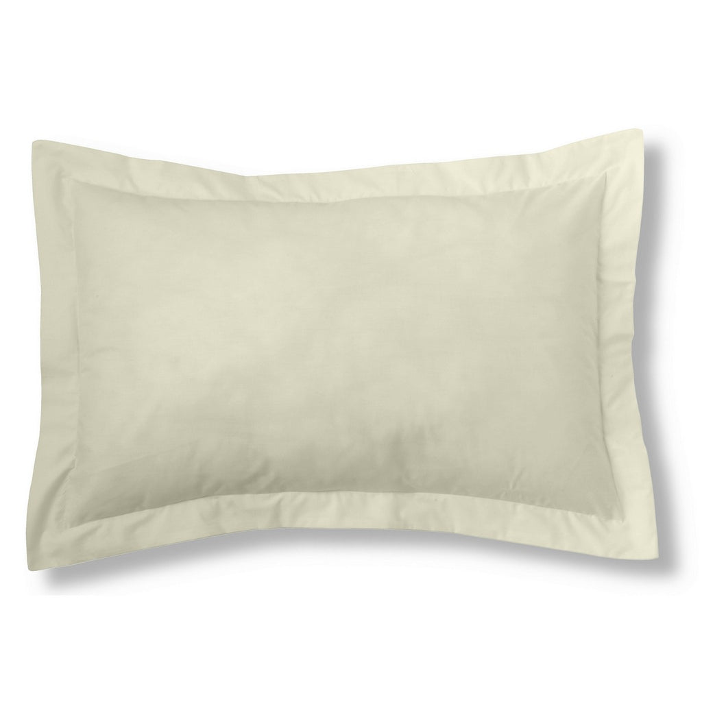 Funda de cojín 50-50 crema cojín 50x75 con pestaña